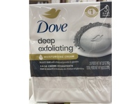 Dove Deep Exfoliating Bar Soap, Moisturizing Cream, 3.17 oz/90 g, 3 Count - thumbnail 2