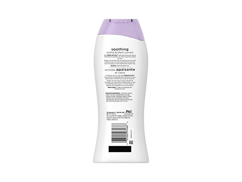 Olay Fresh Outlast Soothing Orchid & Black Currant Body Wash, 22 oz