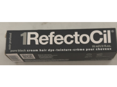 RefectoCil Cream Hair Dye, 1 Pure Black, 2 fl oz/15 mL