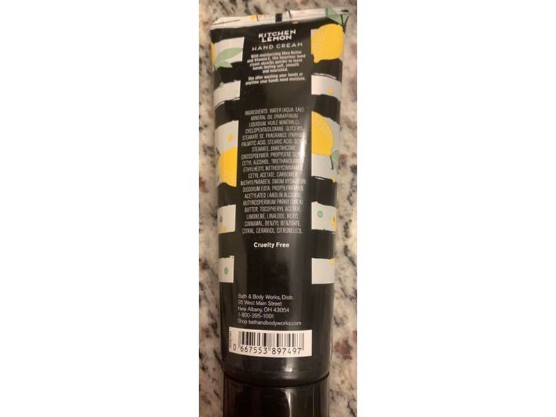 Bath & Body Works Hand Cream, Kitchen Lemon, 4 fl oz/ 118 mL
