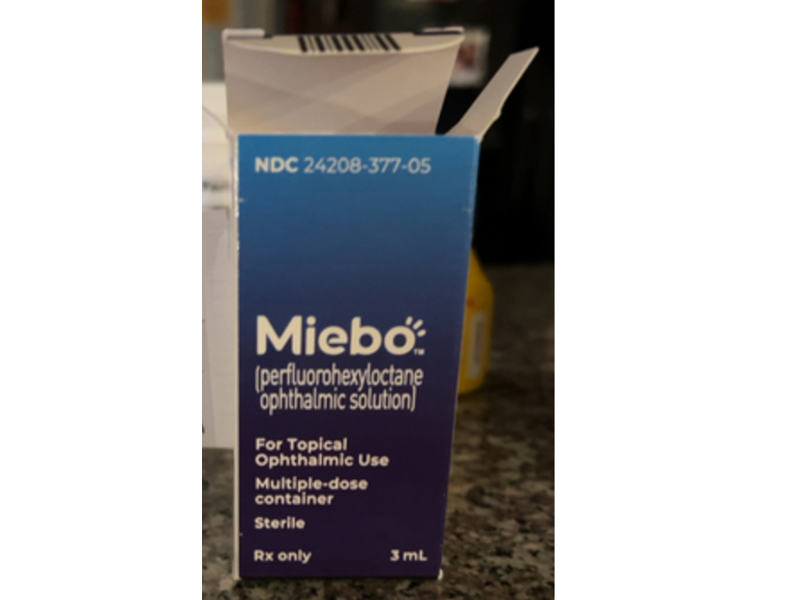 Miebo Perfluorohexyloctane Opthalmic Solution, 3 mL, Bausch & Lomb, (RX)