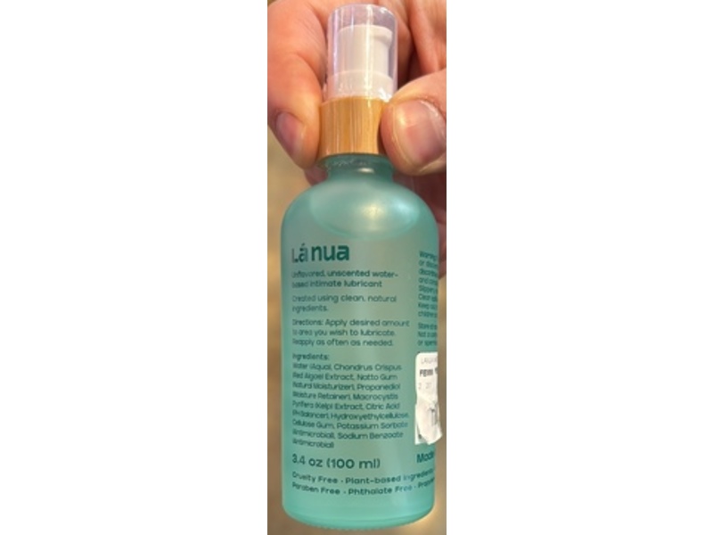 La Nua Lubricant, Water-Based, 3.4 fl oz/100 mL