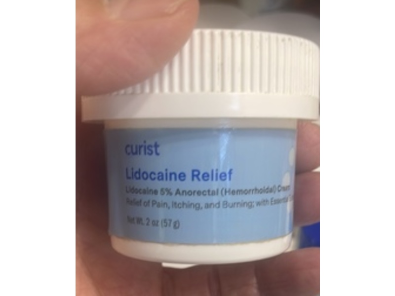 Curist Lidocaine 5% Relief Anorectal (Hemorrhoidal) Cream, 2 oz/57 g