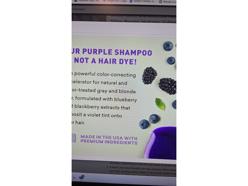 Just Nutritive Purple Shampoo, 8 fl oz/1236.58 mL