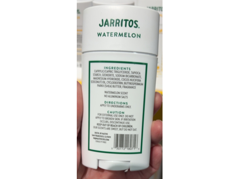 Native Jarritos Deodorant, Watermelon, 2.65 oz/75 g