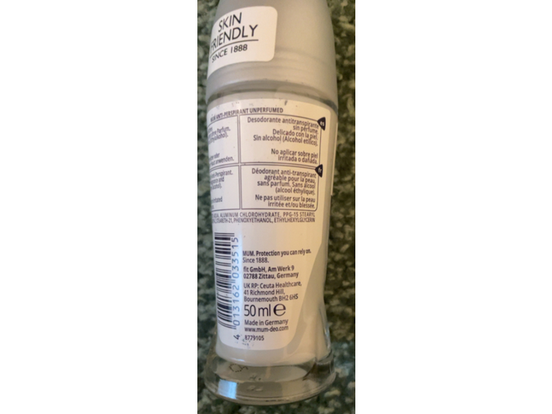 Mum Antiperspirant, 50 mL