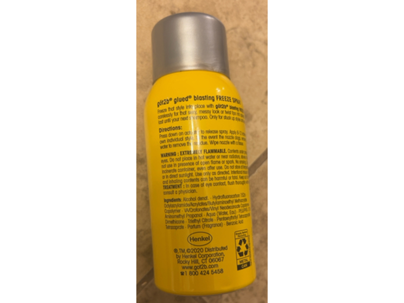 Schwarzkopf Got2B Glued Blasting Freeze Spray, 2 oz/56.7 g