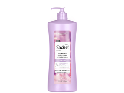 Suave Bonding Infusion Toning Purple Shampoo, 28 fl oz/828 mL, Pack Of 4