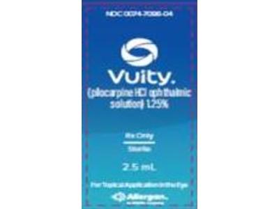 Vuity (pilocarpine HCL solution) 1.25%, 2.5 mL, Allergan (Rx)