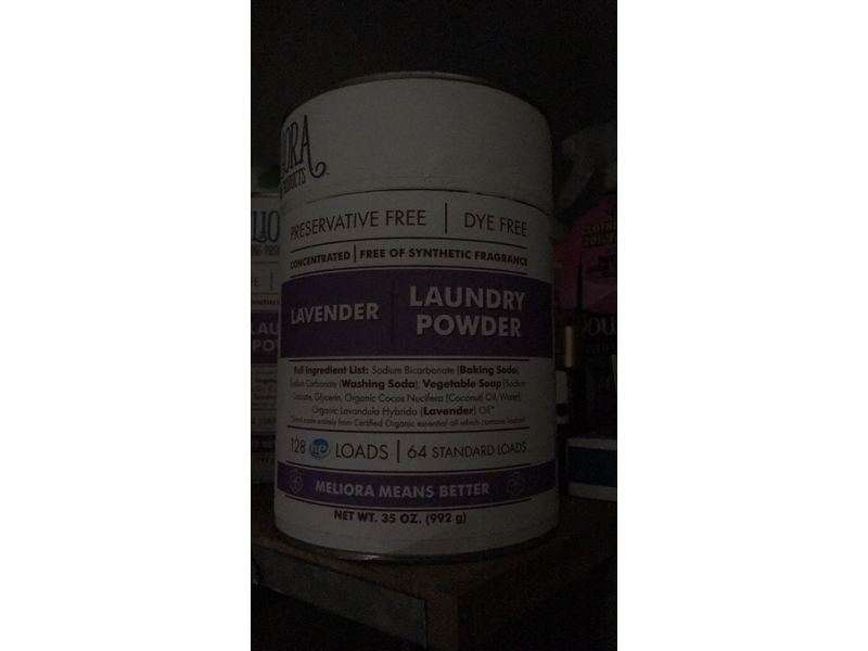 Meliora Cleaning Products Laundry Powder, Lavender, 35 oz