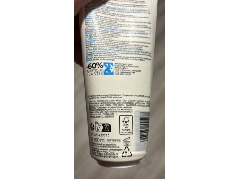 La Roche-Posay Lipikar Balm Light AP+M, 200 mL