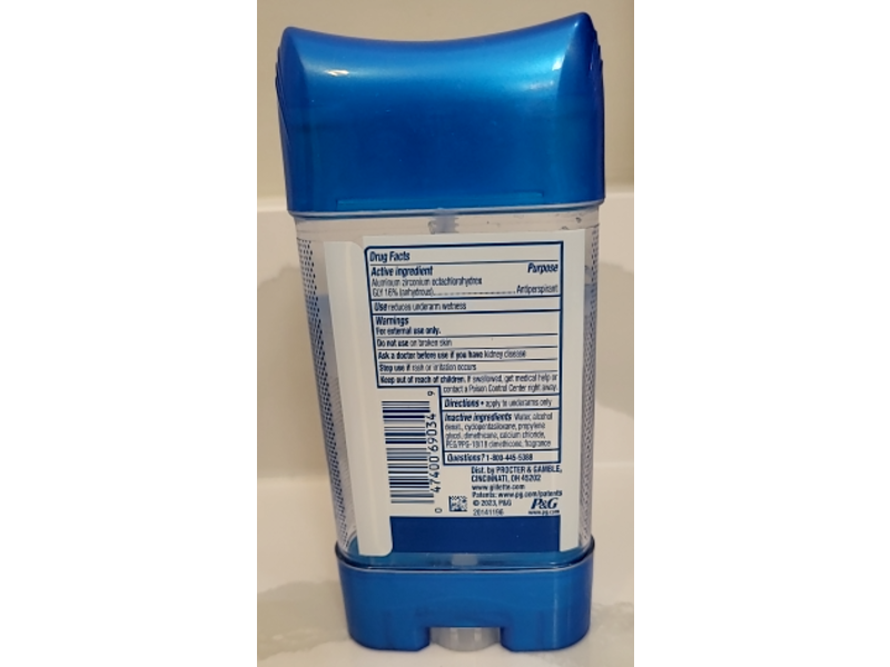 Gillette Deodorant, Tropical Breeze Scent, 3.8 oz/107 g