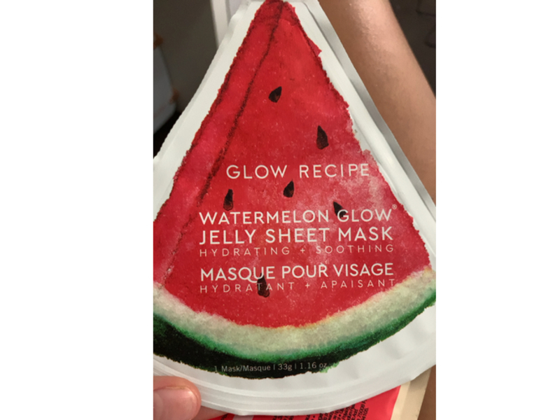 Glow Recipe Watermelon Glow Jelly Sheet Mask, 1.16 oz/33 g, 3 Count