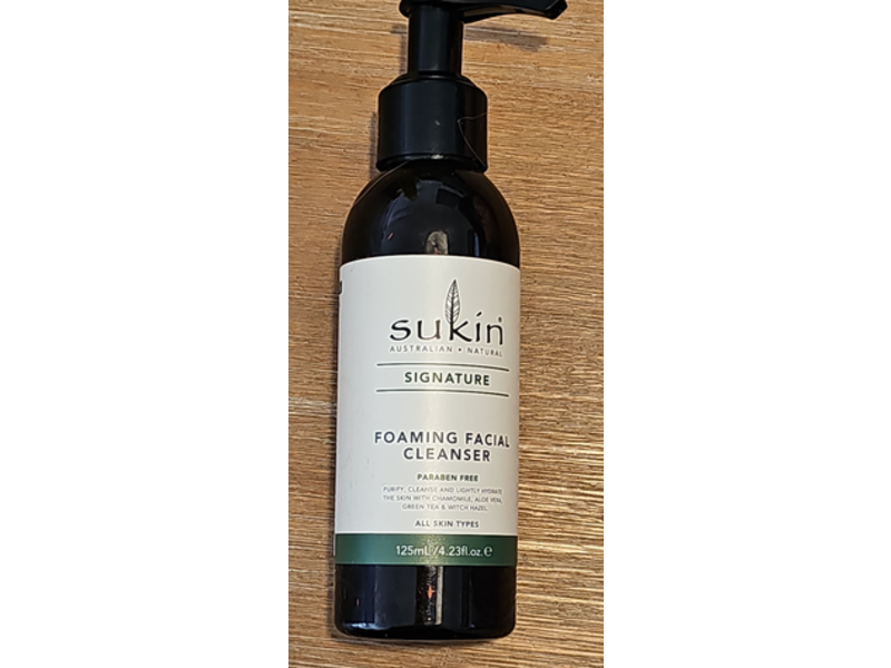 Sukin Signature Foaming Facial Cleanser, 4.23 fl oz/125 mL