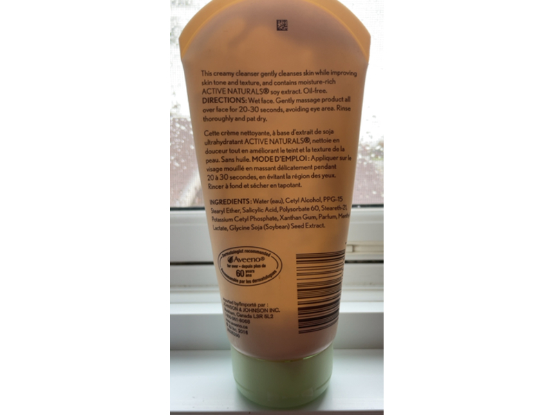 Aveeno Clear Complexion Cream Cleanser, Salicylic Acid, 141 g