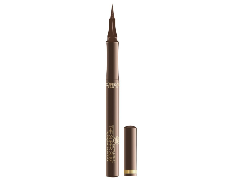 L'Oreal Paris Infallible Super Slim Liquid Eyeliner, 401 Brown, 0.034 fl oz/10 mL