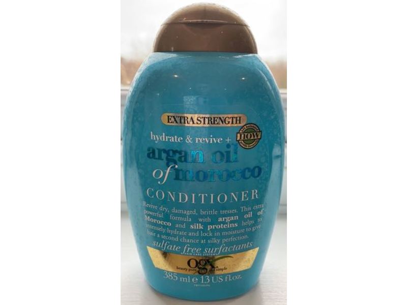 Ogx Hydrate & Revive + Argan Oil Of Morocco Conditioner, Extra Strength, 13 fl oz/385 mL