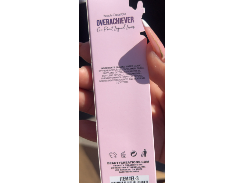 Beauty Creations Overachiever On Point Liquid Liner, Black, 2 mL