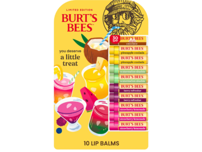 Burt's Bees Lip Balm, Coco Loco, SPF 30, 0.15 oz/4.25 g, 10 Count