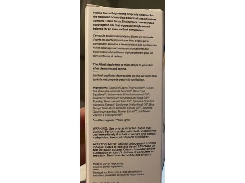 Earth Harbor Marina Biome Brightening Ampoule, 1 fl oz/30 mL