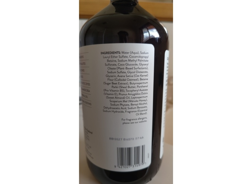 Glow Lab Soothing Oat Milk Body Wash, Tonka Bean & Vanilla, 30.43 fl oz/900 mL