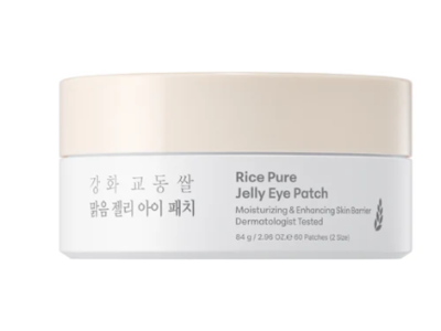 Thank You Farmer Rice Pure Jelly Brightening Eye Patches, 2.96 oz/84 g, 60 Count