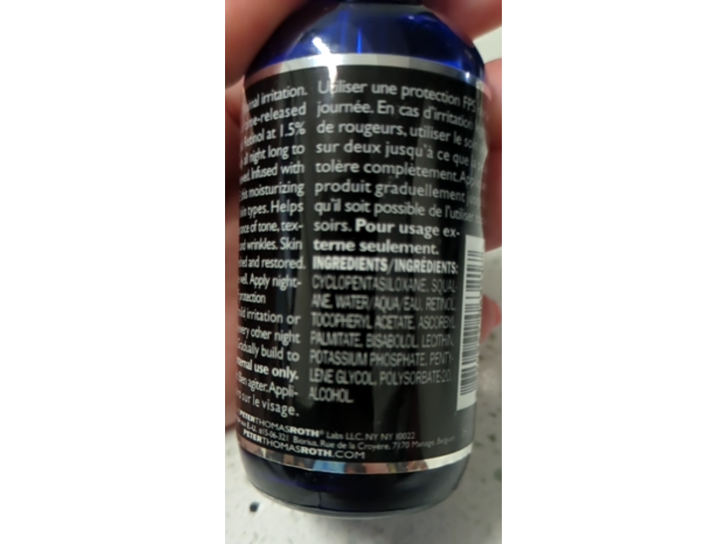 Peter Thomas Roth Clinical Skin Care Retinol Fusion PM Night Serum, 2 fl oz/60 mL