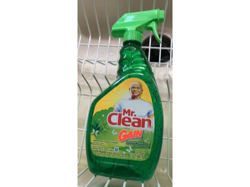 Mr. Clean with Gain Multi Surface Spray Cleaner, Fresh Scent, 32 fl oz/946 mL