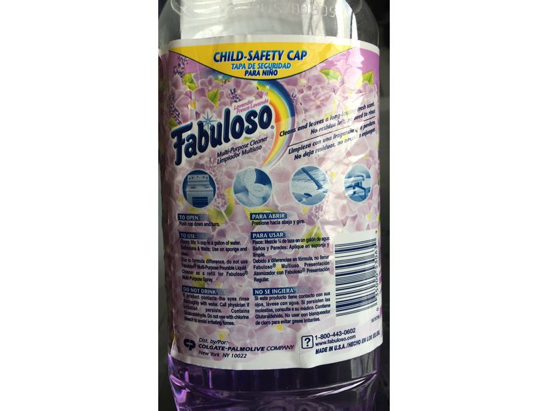 Fabuloso All Purpose Cleaner Bottle, Lavender Scent, 22 fl oz/650 mL