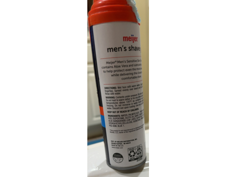 Meijer Men's Shave Gel, Aloe, 7 oz/198 g