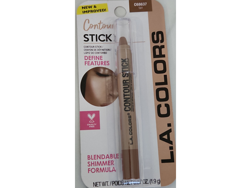L.A. Colors Contour Stick, C68637 Tan, 0.07 oz/1.9 g