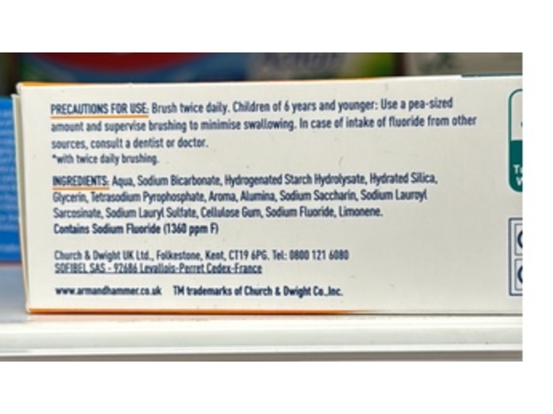 Arm & Hammer Advance Deep Clean Baking Soda Toothpaste, 75 mL