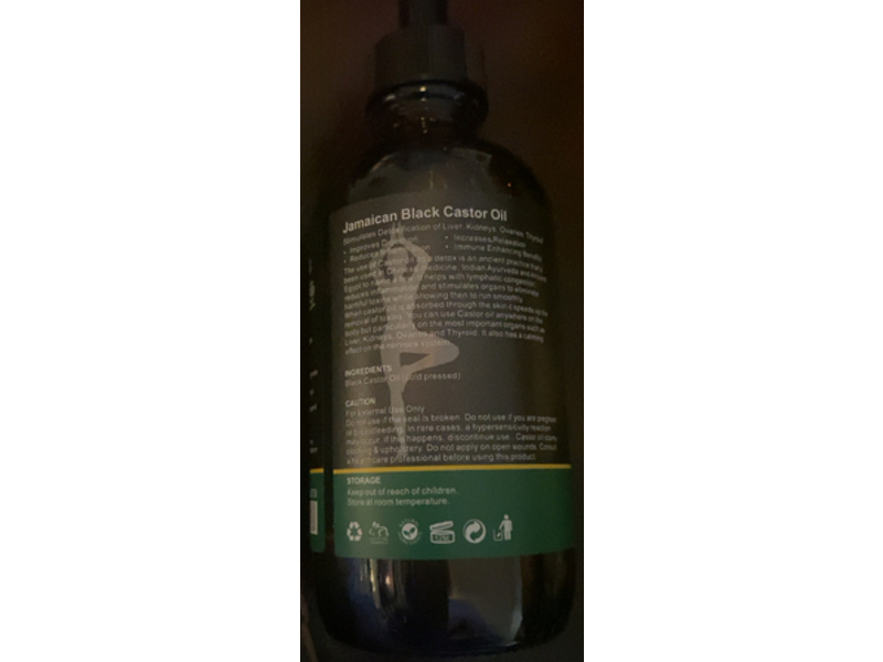 Aliver Jamaican Black Castor Oil, 4.04 fl oz/120 mL, Pack Of 2