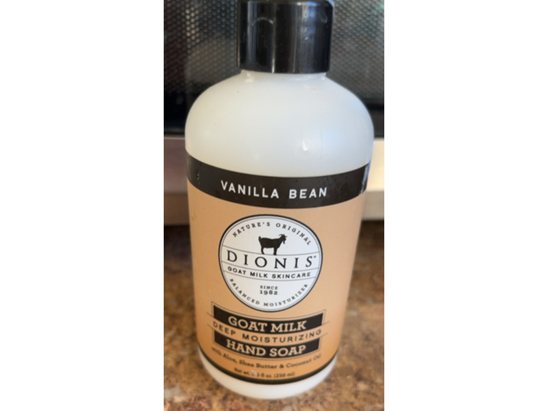 Dionis Goat Milk Deep Moisturizing Hand Soap, Aloe + Shea Butter & Coconut Oil, 8.5 fl oz/250 mL