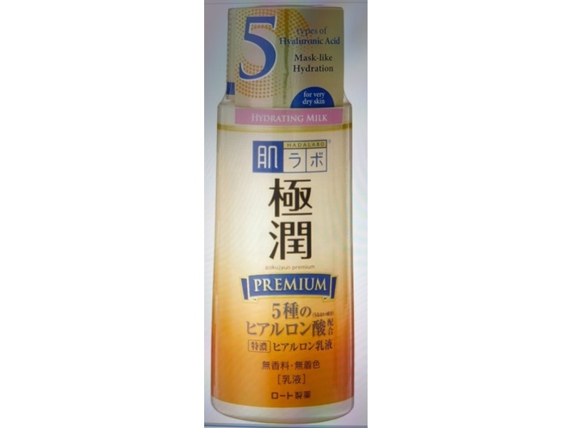 Hada Labo Gokujyun Premium Hyaluronic Milky Lotion, 140 mL