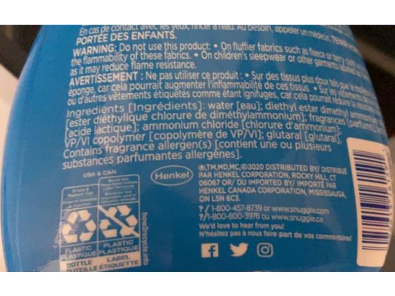 Snuggle Supercare Liquid Fabric Conditioner, Sea Breeze, 30 Loads, 31.7 fl oz/937 mL