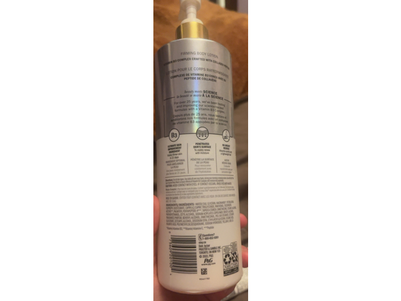 Olay Firming Body Lotion, Collagen Peptide & B3, 502 mL