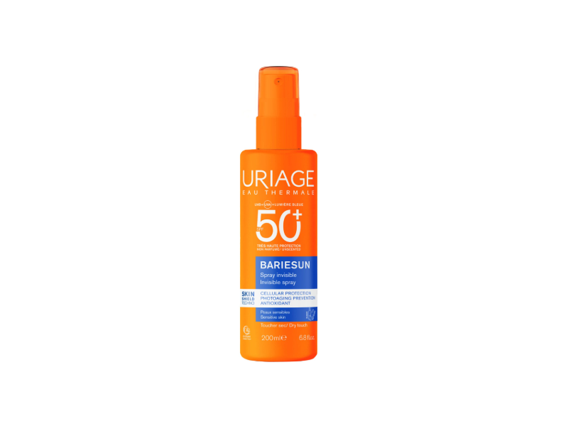 Uriage Eau Thermale Bariesun Invisible Spray, SPF 50+, 6.8 fl oz/ 200 mL