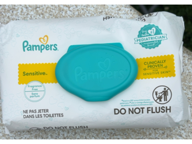 Pampers Sensitive Wipes, 84 Count, Pack Of 12