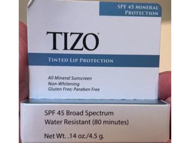 Tizo Tinted Lip Protection, SPF 45, 0.14 oz/4.5 g