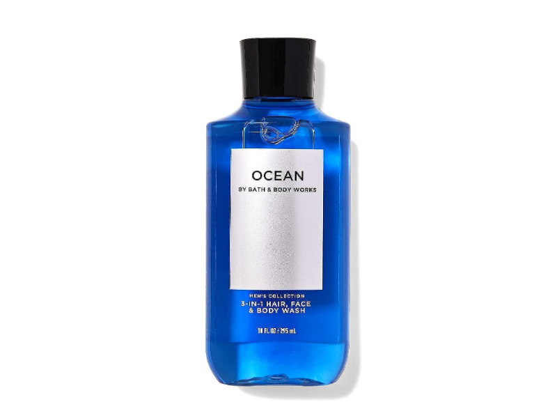 Bath & Body Works 3-In-1 Hair, Face & Body Wash, Ocean, 10 fl oz/295 mL
