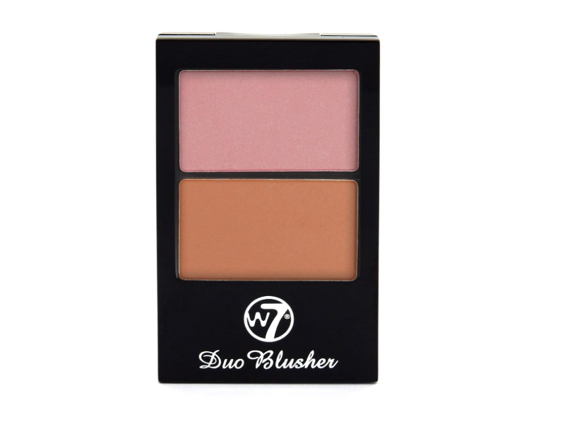 W7 Duo Blusher, 03 Deep Tan & Bold Rose, 0.24 oz/7 g