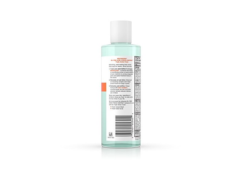 Neutrogena, Oil-Free Acne Stress Control Triple-Action Toner, 8 fl oz