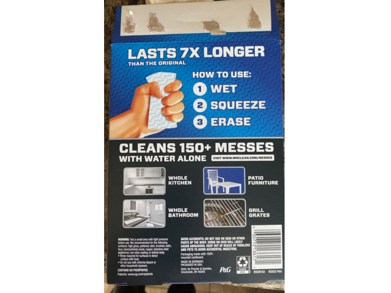 Mr.Clean Magic Eraser Ultra Thick Multi Purpose Cleaner, 3 Count