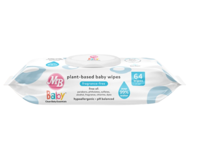 MB Clean Baby Essentials Baby Wipes, 64 Count