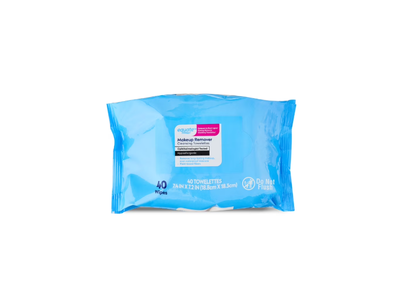 Equate Makeup Remover Cleansing Towelettes, 40 Count.
