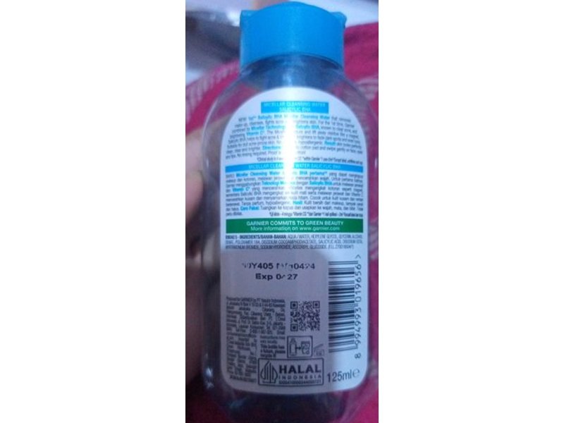 Garnier Micellar Cleansing Water, Salicylic BHA, 125 mL