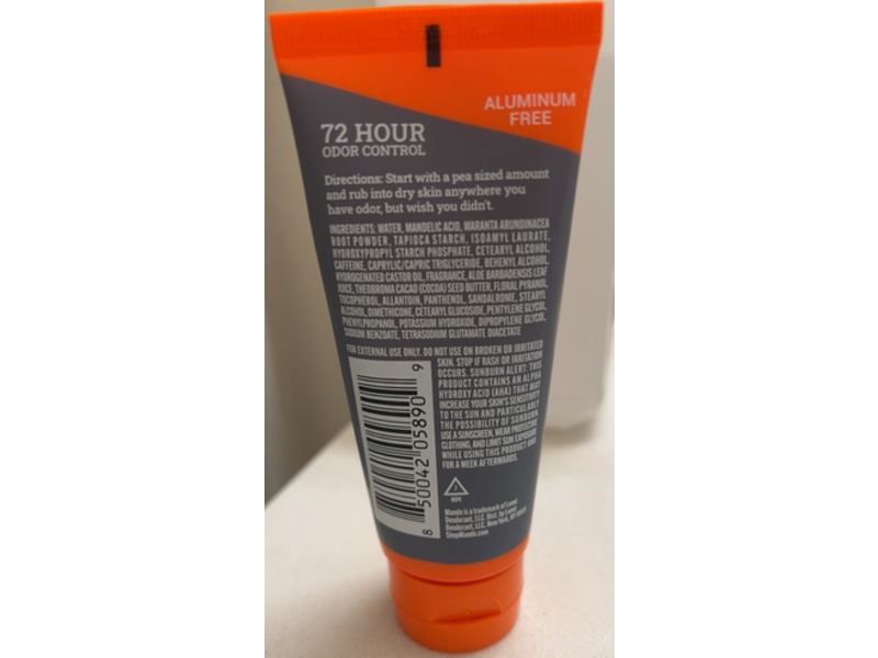 Mando Whole Body Invisible Cream Deodorant, Mt Fuji, 2.2 oz/62 g