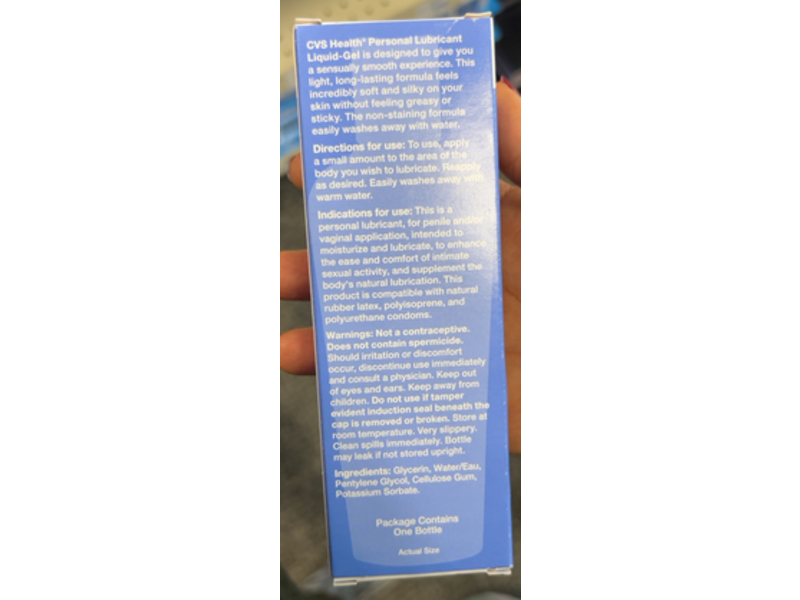 CVS Health Personal Lubricant Liquid-Gel, 4.5 fl oz/133 mL