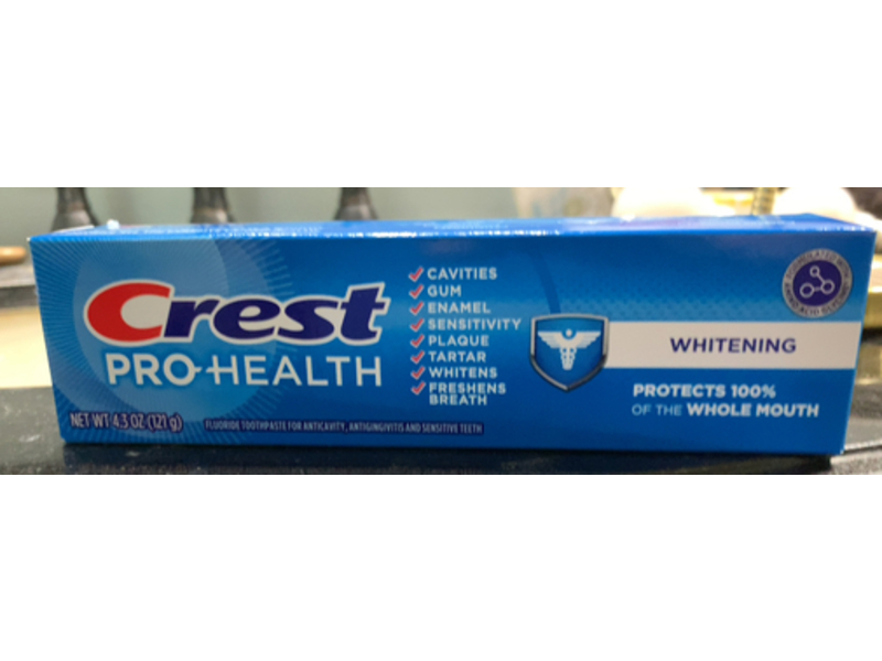 Crest Pro - Health Whitening Toothpaste, 4.3 oz/121 g